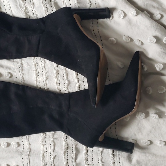 Aldo suede over the knee high boots black 8.5 - Picture 3 of 7